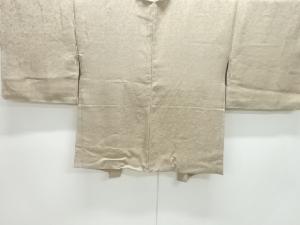 唐花模様織出し一ツ紋羽織